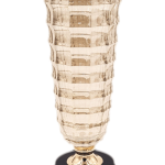Vase Cristal Finition dorée