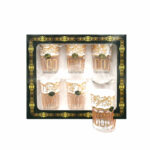 Verres à Thé à motifs dorés – Image 2