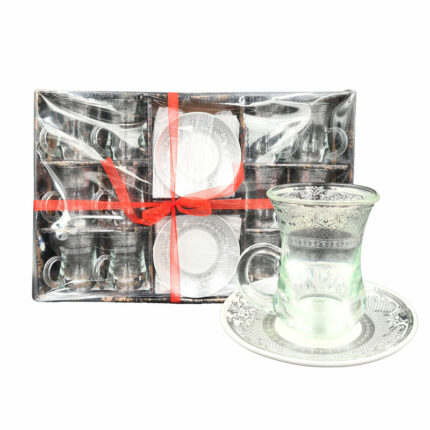 tasse et sous tasse argentée