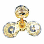 Porte gâteau doré à 3 présentoirs – Image 2