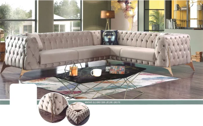 Canapé d'Angle Prestige - Opulence Moderne – Image 2